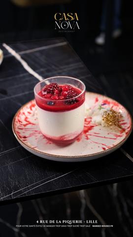 Panna cotta fruits rouges